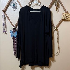 Gibson Classic Black V-Neck Sweater